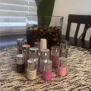 Gel Nail Polish Set - Pink, White, Gray